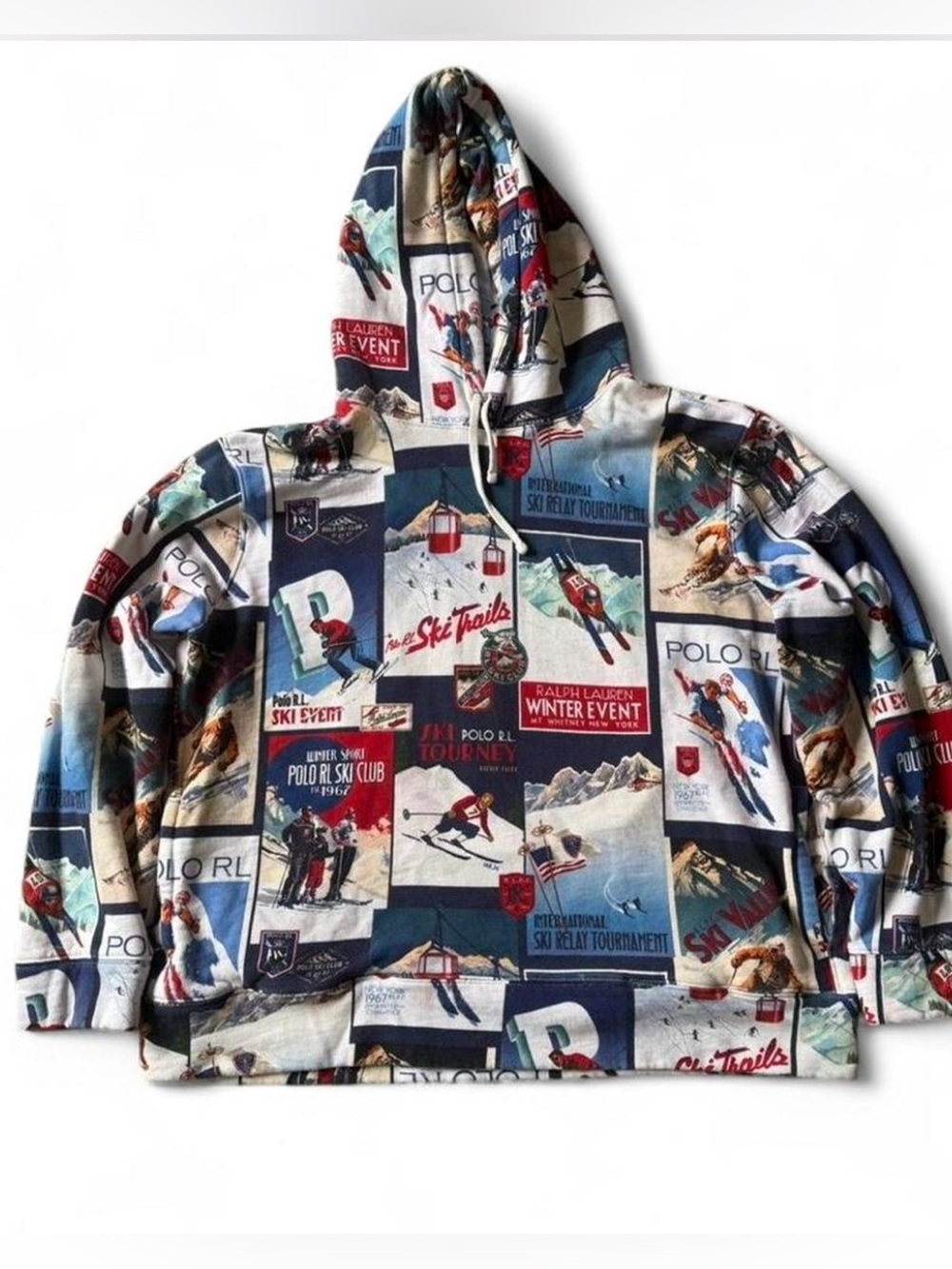 Polo Ralph Lauren Ski Patchwork Hoodie XL